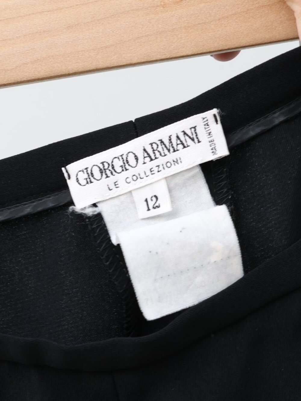 Giorgio Armani Black Wide Leg Trousers - Picture 4 of 4